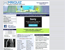 Tablet Screenshot of mriquiz.com